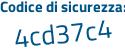 Il Codice di sicurezza è 7178 segue 13Z tutto attaccato e senza spazi