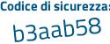 Il Codice di sicurezza è 95cdZbb tutto attaccato e senza spazi