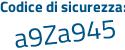 Il Codice di sicurezza è 187d6 segue 2d tutto attaccato e senza spazi