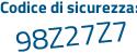 Il Codice di sicurezza è a8761 aggiungere ZZ tutto attaccato e senza spazi