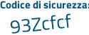 Il Codice di sicurezza è d8Z62 poi cZ tutto attaccato e senza spazi