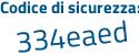 Il Codice di sicurezza è bb836f poi 1 tutto attaccato e senza spazi