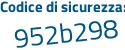 Il Codice di sicurezza è d25ccZf tutto attaccato e senza spazi