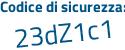 Il Codice di sicurezza è 941edcb tutto attaccato e senza spazi