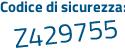 Il Codice di sicurezza è 7cf aggiungere bc8c tutto attaccato e senza spazi