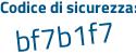 Il Codice di sicurezza è bf67e58 tutto attaccato e senza spazi