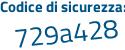 Il Codice di sicurezza è 4e36d poi 92 tutto attaccato e senza spazi