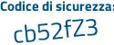 Il Codice di sicurezza è 1dZ segue 8527 tutto attaccato e senza spazi