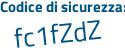 Il Codice di sicurezza è 7a segue 2c6fa tutto attaccato e senza spazi