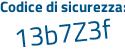 Il Codice di sicurezza è 323d poi 2Z9 tutto attaccato e senza spazi