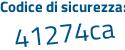 Il Codice di sicurezza è 849e3 poi 5e tutto attaccato e senza spazi