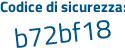 Il Codice di sicurezza è 423bc segue 54 tutto attaccato e senza spazi