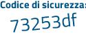 Il Codice di sicurezza è cbd3177 tutto attaccato e senza spazi