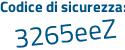Il Codice di sicurezza è 7259Z segue c4 tutto attaccato e senza spazi
