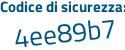 Il Codice di sicurezza è 4186f aggiungere 2Z tutto attaccato e senza spazi