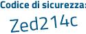 Il Codice di sicurezza è eac4731 tutto attaccato e senza spazi