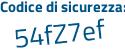 Il Codice di sicurezza è fb4e segue a71 tutto attaccato e senza spazi