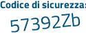 Il Codice di sicurezza è d2a segue 38b5 tutto attaccato e senza spazi