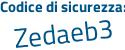 Il Codice di sicurezza è 91e4f1 segue Z tutto attaccato e senza spazi