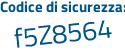 Il Codice di sicurezza è b39a3Z3 tutto attaccato e senza spazi