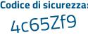 Il Codice di sicurezza è fZa segue Zf2d tutto attaccato e senza spazi