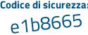 Il Codice di sicurezza è c512439 tutto attaccato e senza spazi