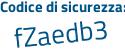 Il Codice di sicurezza è 5ff segue 2Zaf tutto attaccato e senza spazi