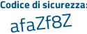 Il Codice di sicurezza è 136d562 tutto attaccato e senza spazi