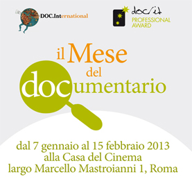 Al via Il Mese del documentario alla Casa del Cinema