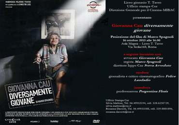 Giovanna Cau, omaggio a Roma del Liceo Tasso