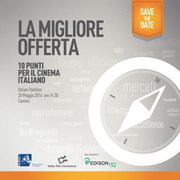 Incontro sui 10 punti per il cinema italiano all’Italian Pavillion, Festival di Cannes