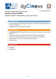dgCinews, pubblicato il n. 211