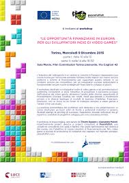 Workshop Le opportunità finanziarie in Europa per gli sviluppatori indie di videogames