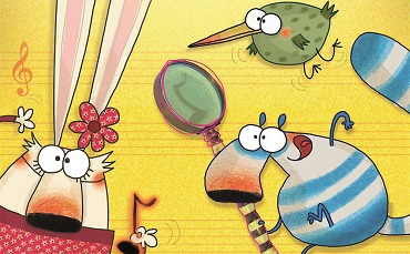 Interesse culturale in sala, Pipì, Pupù e Rosmarina in Il mistero delle note rapite di Enzò D’Alò