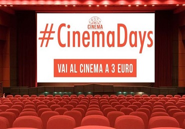 Al via CinemaDays 2018, da aprile 15 giorni di cinema a 3 euro